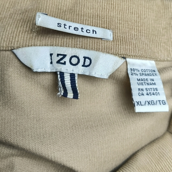 Izod Women's Tan Corduroy Casual Button Up Jacket XL - Picture 4 of 7